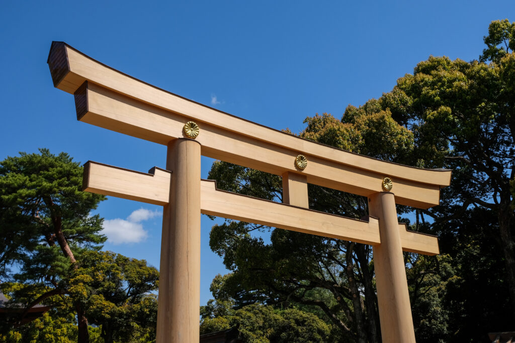 Another torii on the path leading to the Meiji Jingu.
